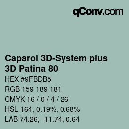 Farbcode: Caparol 3D-System plus - 3D Patina 80 | qconv.com