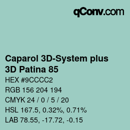 Color code: Caparol 3D-System plus - 3D Patina 85 | qconv.com