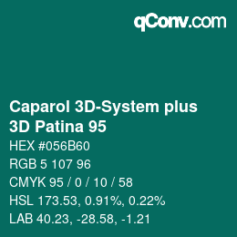 Color code: Caparol 3D-System plus - 3D Patina 95 | qconv.com