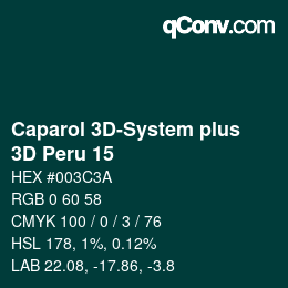 Color code: Caparol 3D-System plus - 3D Peru 15 | qconv.com