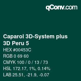Code couleur: Caparol 3D-System plus - 3D Peru 5 | qconv.com
