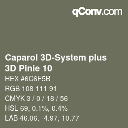 Color code: Caparol 3D-System plus - 3D Pinie 10 | qconv.com