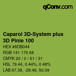 Código de color: Caparol 3D-System plus - 3D Pinie 100 | qconv.com