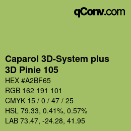 Farbcode: Caparol 3D-System plus - 3D Pinie 105 | qconv.com