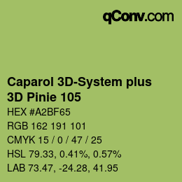 Color code: Caparol 3D-System plus - 3D Pinie 105 | qconv.com