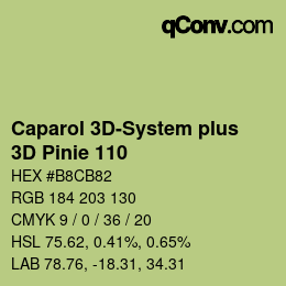Farbcode: Caparol 3D-System plus - 3D Pinie 110 | qconv.com