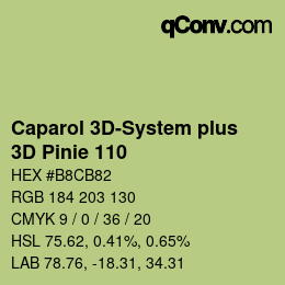 Color code: Caparol 3D-System plus - 3D Pinie 110 | qconv.com