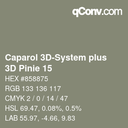 Farbcode: Caparol 3D-System plus - 3D Pinie 15 | qconv.com