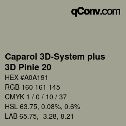 Color code: Caparol 3D-System plus - 3D Pinie 20 | qconv.com