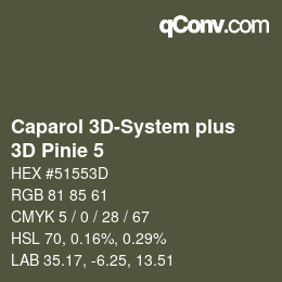 Color code: Caparol 3D-System plus - 3D Pinie 5 | qconv.com