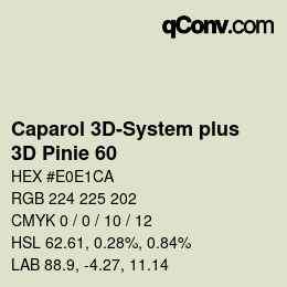 Farbcode: Caparol 3D-System plus - 3D Pinie 60 | qconv.com