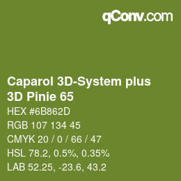 カラーコード: Caparol 3D-System plus - 3D Pinie 65 | qconv.com