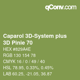 Farbcode: Caparol 3D-System plus - 3D Pinie 70 | qconv.com