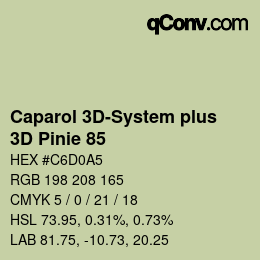 Color code: Caparol 3D-System plus - 3D Pinie 85 | qconv.com