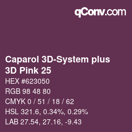 Código de color: Caparol 3D-System plus - 3D Pink 25 | qconv.com