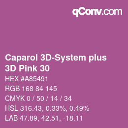 カラーコード: Caparol 3D-System plus - 3D Pink 30 | qconv.com
