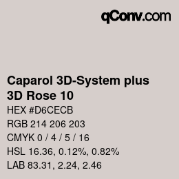 カラーコード: Caparol 3D-System plus - 3D Rose 10 | qconv.com