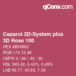 Farbcode: Caparol 3D-System plus - 3D Rose 100 | qconv.com