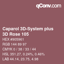 カラーコード: Caparol 3D-System plus - 3D Rose 105 | qconv.com