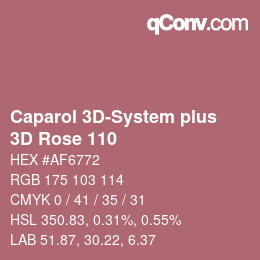 Farbcode: Caparol 3D-System plus - 3D Rose 110 | qconv.com