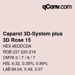 カラーコード: Caparol 3D-System plus - 3D Rose 15 | qconv.com