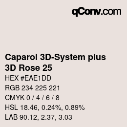 Farbcode: Caparol 3D-System plus - 3D Rose 25 | qconv.com