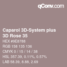 カラーコード: Caparol 3D-System plus - 3D Rose 35 | qconv.com