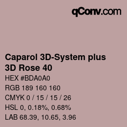 カラーコード: Caparol 3D-System plus - 3D Rose 40 | qconv.com