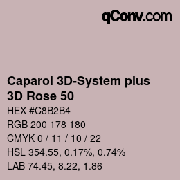 カラーコード: Caparol 3D-System plus - 3D Rose 50 | qconv.com