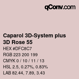 Farbcode: Caparol 3D-System plus - 3D Rose 55 | qconv.com