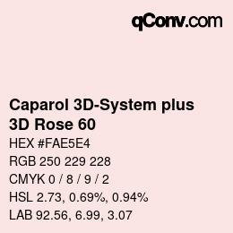 Farbcode: Caparol 3D-System plus - 3D Rose 60 | qconv.com