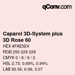 Code couleur: Caparol 3D-System plus - 3D Rose 60 | qconv.com
