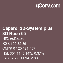 カラーコード: Caparol 3D-System plus - 3D Rose 65 | qconv.com