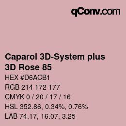 カラーコード: Caparol 3D-System plus - 3D Rose 85 | qconv.com