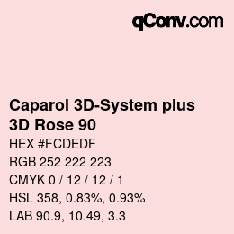 Farbcode: Caparol 3D-System plus - 3D Rose 90 | qconv.com