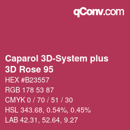Farbcode: Caparol 3D-System plus - 3D Rose 95 | qconv.com