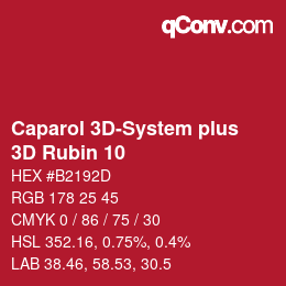 Color code: Caparol 3D-System plus - 3D Rubin 10 | qconv.com