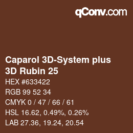 Code couleur: Caparol 3D-System plus - 3D Rubin 25 | qconv.com