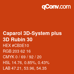 Código de color: Caparol 3D-System plus - 3D Rubin 30 | qconv.com