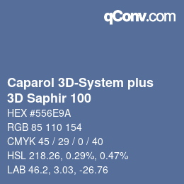 Color code: Caparol 3D-System plus - 3D Saphir 100 | qconv.com