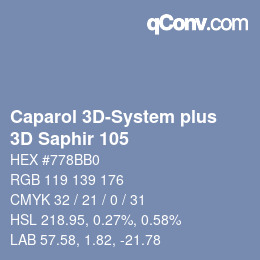 Farbcode: Caparol 3D-System plus - 3D Saphir 105 | qconv.com