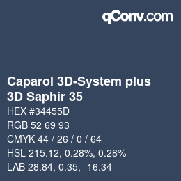 Color code: Caparol 3D-System plus - 3D Saphir 35 | qconv.com