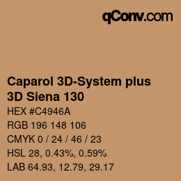 Farbcode: Caparol 3D-System plus - 3D Siena 130 | qconv.com
