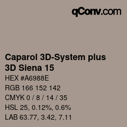 Color code: Caparol 3D-System plus - 3D Siena 15 | qconv.com