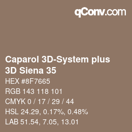 Farbcode: Caparol 3D-System plus - 3D Siena 35 | qconv.com