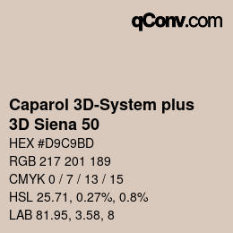Color code: Caparol 3D-System plus - 3D Siena 50 | qconv.com
