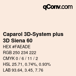 Farbcode: Caparol 3D-System plus - 3D Siena 60 | qconv.com