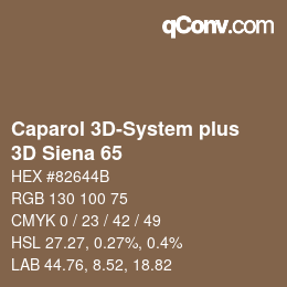 Farbcode: Caparol 3D-System plus - 3D Siena 65 | qconv.com