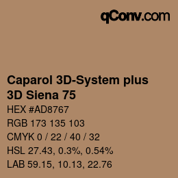 カラーコード: Caparol 3D-System plus - 3D Siena 75 | qconv.com