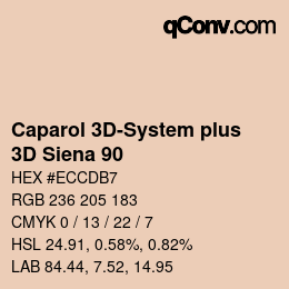 Color code: Caparol 3D-System plus - 3D Siena 90 | qconv.com